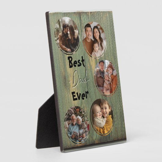 Der beste Papa je mit höllischem Hintergrund Fotoplatte (Seite)