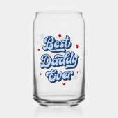 Der beste Papa je Vater Foto rot Dosenglas (Vorderseite)