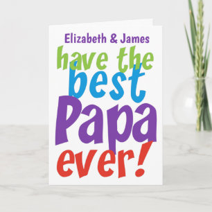 Der beste Papa je Vatertag Karte