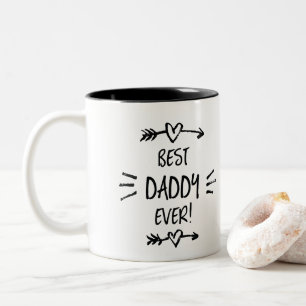 Der beste Papa je Zweifarbige Tasse