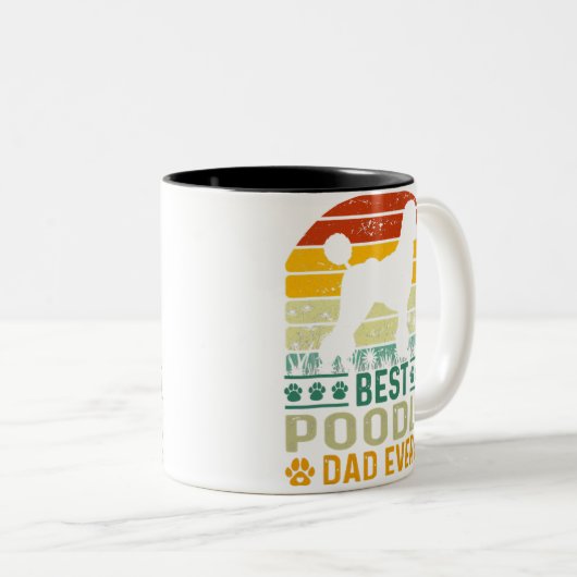Der beste Papa je Zweifarbige Tasse (VorderseiteRechts)