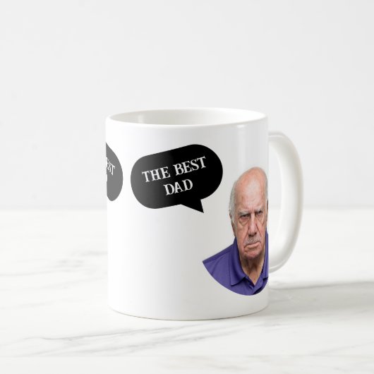 Der beste Papa Mad wütend alten Mann Tasse (VorderseiteRechts)