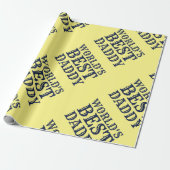 Der beste Papa-Vater-Glitzer der blauen Welt Geschenkpapier (Ungerollt)