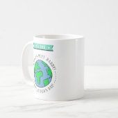 Der beste Papa-Whimsy-Globe-Vater der Welt Kaffeetasse (Vorderseite Links)