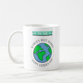 Der beste Papa-Whimsy-Globe-Vater der Welt Kaffeetasse