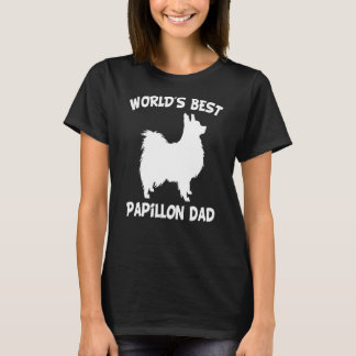 Der beste Papillon-Vater der Welt T-Shirt