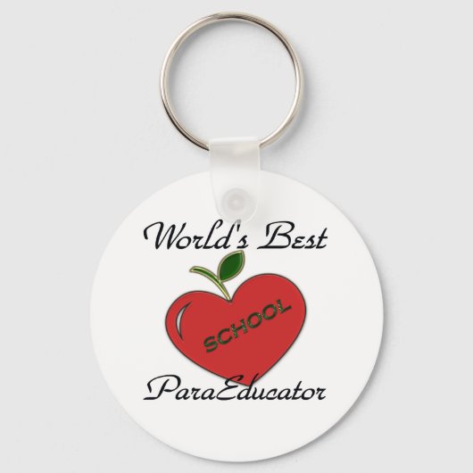 Der beste ParaEducator der Welt Schlüsselanhänger (Vorderseite)
