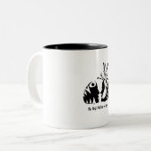 Der beste Partner in der Kriminalität Zweifarbige Tasse (Vorderseite Links)