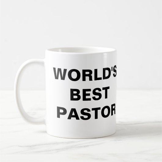 Der beste Pastor der Welt Kaffeetasse (Links)