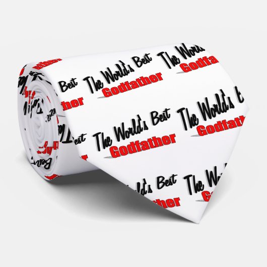Der beste Pate der Welt Krawatte (Gerollt)