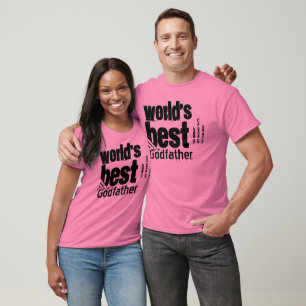 Der beste Pate der Welt oder jede Familie Grau T-Shirt