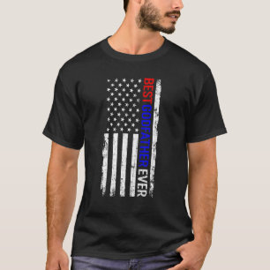 Der beste Pate je amerikanischer Tag des Vaters T-Shirt