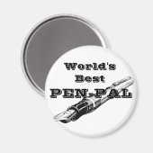Der beste Pen Pal der Welt Magnet (Vorderseite/Rückseite)