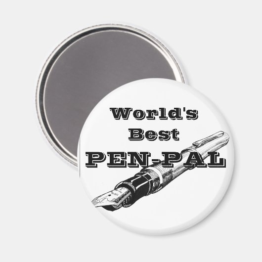 Der beste Pen Pal der Welt Magnet (Vorderseite/Rückseite)