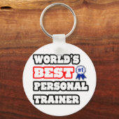 Der beste Personal Trainer der Welt Schlüsselanhänger (Vorderseite)