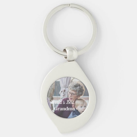 Der beste, personalisierte Oma-Schlüsselanhänger d Schlüsselanhänger (Vorderseite)