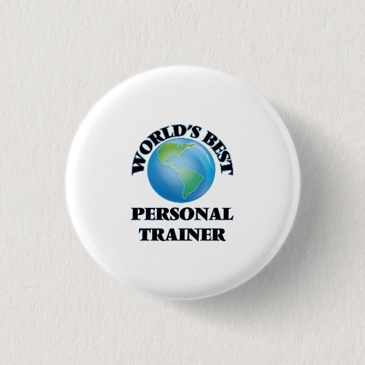 Der beste persönliche Trainer der Welt Button (Vorderseite)
