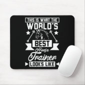 Der beste Pferdetrainer der Welt 1 Mousepad (Mit Mouse)