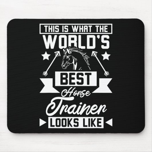 Der beste Pferdetrainer der Welt 1 Mousepad (Vorne)
