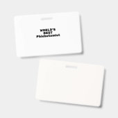 Der beste Phiobotomist der Welt Ausweis (Vorder- & Rückseite)