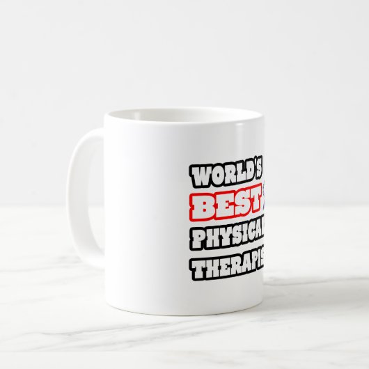 Der beste Physiotherapeut der Welt Kaffeetasse (Vorderseite Links)