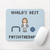 Der beste Physiotherapeut Mousepad 8 Bit-Welt (Mit Mouse)