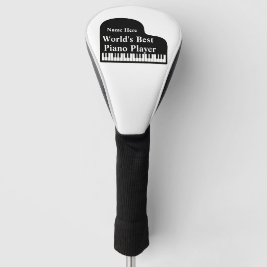 Der beste Piano-Spieler der Welt Golf Headcover (Vorderseite)
