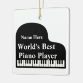 Der beste Piano-Spieler der Welt Keramikornament (Links)