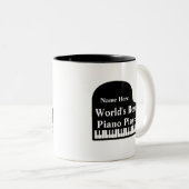 Der beste Piano-Spieler der Welt Zweifarbige Tasse (VorderseiteRechts)