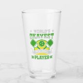 Der beste Pickleball-Spieler der Welt Glas (Vorderseite)