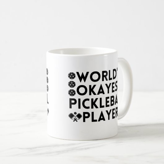 Der beste Pickleball-Spieler der Welt Kaffeetasse (VorderseiteRechts)