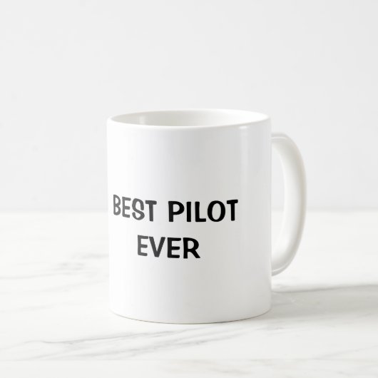 Der beste Pilot überhaupt Kaffeetasse (VorderseiteRechts)