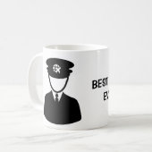 Der beste Pilot überhaupt Kaffeetasse (Vorderseite Links)