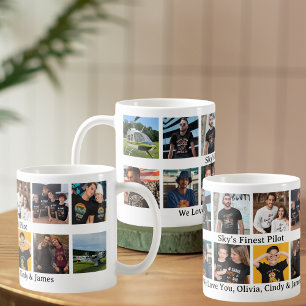 Der beste Pilot von Aviation Sky 12 Foto Modernes Kaffeetasse