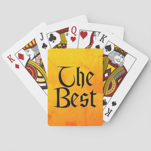 Der beste Poker, der Karten spielt Spielkarten (Rückseite)