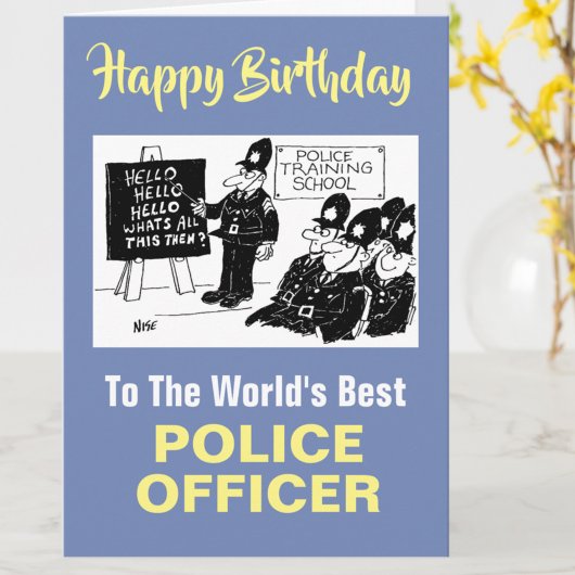 Der beste Polizeibeamte der Welt - Happy Birthday Karte