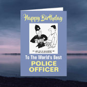 Der beste Polizeibeamte der Welt - Happy Birthday Karte