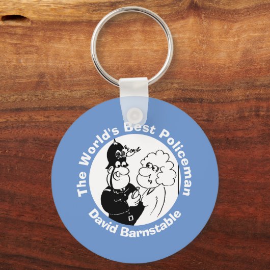 Der beste Polizist oder Konstant der Welt. Schlüsselanhänger (Rückseite)