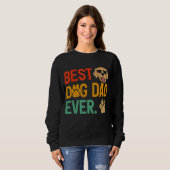 Der beste Poodle Hund Vater je Poodle Vater Vatert Sweatshirt (Vorne ganz)