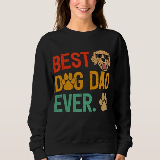 Der beste Poodle Hund Vater je Poodle Vater Vatert Sweatshirt (Vorderseite)