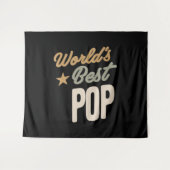 Der beste Pop der Welt - Geschenke von Vater und G Wandteppich (Vorderseite (Horizontal))