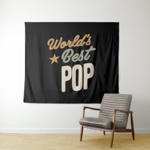 Der beste Pop der Welt - Geschenke von Vater und G Wandteppich