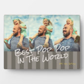 Der beste Pop Pop im Foto Plaque Fotoplatte (Vorderseite)