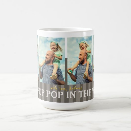 Der beste Pop Pop in der Welt für kundenspezifisch Kaffeetasse (Mittel)