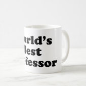 Der beste Professor der Welt Kaffeetasse (VorderseiteRechts)