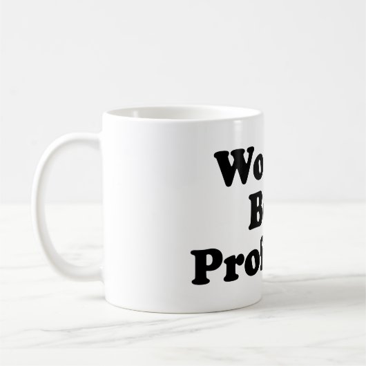 Der beste Professor der Welt Kaffeetasse (Links)