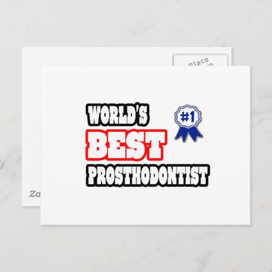Der beste Prosthodontist der Welt Postkarte (Vorne/Hinten)