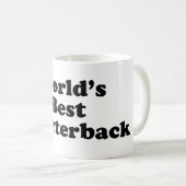 Der beste Quarterback der Welt Kaffeetasse (VorderseiteRechts)