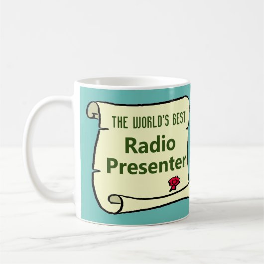 Der beste Radiomoderator der Welt. Kaffeetasse (Links)