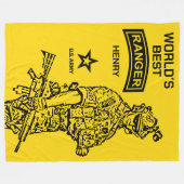Der beste Ranger-Individuelle Name der US-Armee Fleecedecke (Vorderseite (Horizontal))